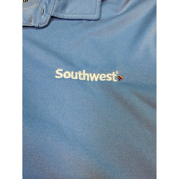 Pebble Beach Southwest Airlines TLC 2018 Golf Tournament Polo Blue Mens XL - Picture 4 of 11